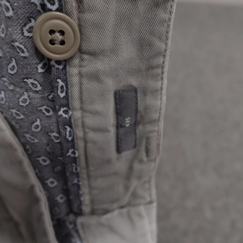Bonobos Chino‎ Pants Mens 32x29 Gray Slim Fit Flat Front Casual Workwear